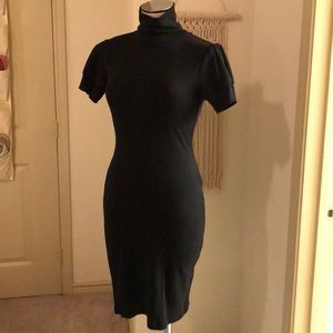 Fitted Turtle Neck Dress